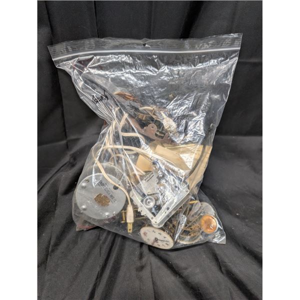 Bag Full of Vintage Clock Parts
