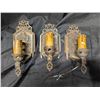 Image 2 : (3) Antique Art Decor Wall Scones