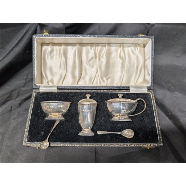 Boxed Set of Antique Sterling Silver (Silver Plated) Items