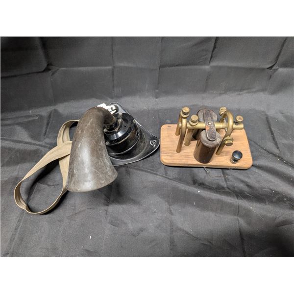 Homemade Vintage Telegraph Key/Morse Code Transmitters and Speaker Part for it