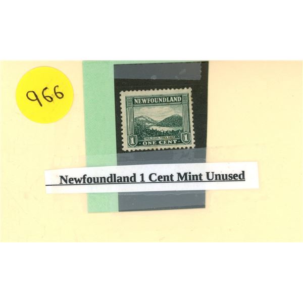 Newfoundland 1 Cent Mint Unused Stamp.