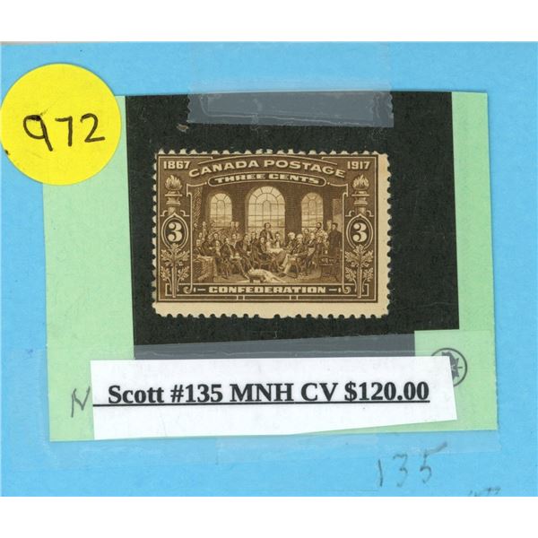 Scott #135 MNH CV $120.00 Stamp.