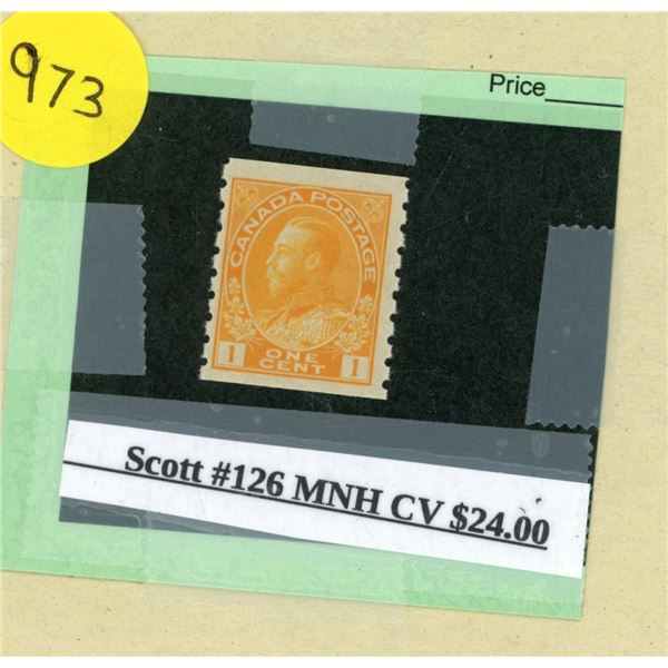 Scott $126 MNH CV $24.00 Stamp.