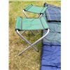 Image 2 : Ozark Trail cold weather sleeping bag & 2 folding canvas camp stools.