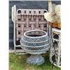 Image 2 : Wicker side table, pot stand & yard decor.