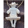 Image 4 : Cement swinging boy yard ornament.