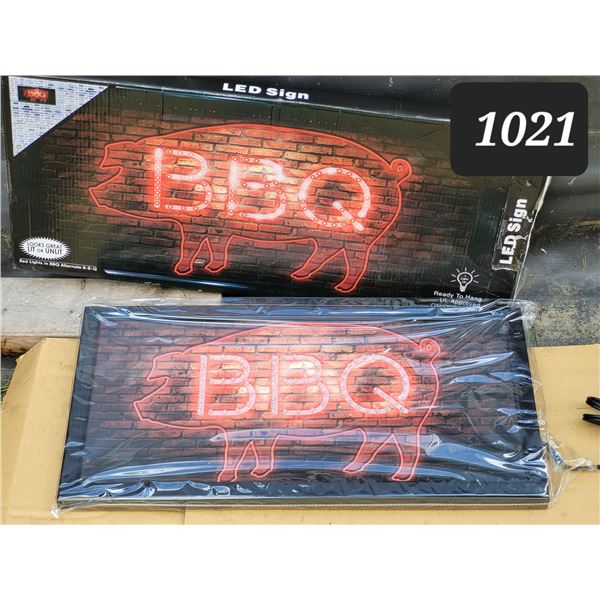 New LED BarBQ sign.
