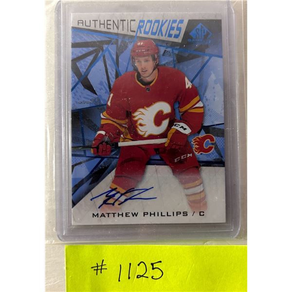 Mathew Phillips Auto Rookie.