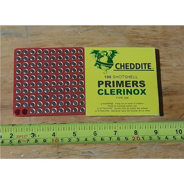 Cheddite - 98 Shotshell Primers Clerinox - Type 209.