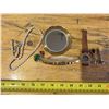 Image 1 : Earing, watch, mirror and brooch