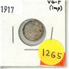 Image 1 : 1917 Canadian 5 Cents Coin.