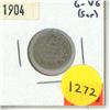 Image 1 : 1904 Canadian 10 Cents Coin.