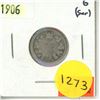 Image 1 : 1906 Canadian 10 Cents Coin.