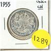 Image 1 : 1955 Canadian 50 Cents Coin.