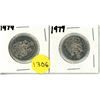 Image 1 : (2) 1979 Canadian 50 Cents Coins.