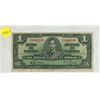 Image 1 : 1937 Bank of Canada One Dollar.