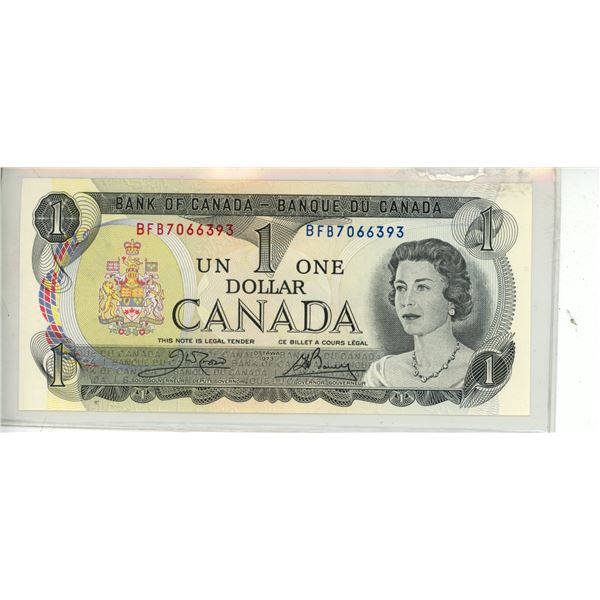 1973 Bank of Canada One Dollar.