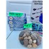 Image 2 : NIB Rock Tumbler Kit, 5 Boxes Rock Polisher Accessaries, Bag of Rocks.