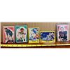 Image 1 : (5) Vintage NFL Football Cards.