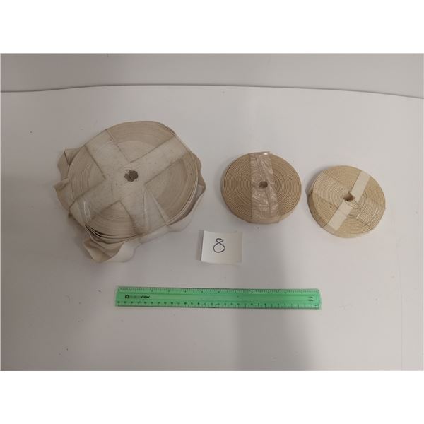 roll of 1 “ elastic 2x role of canvis straps