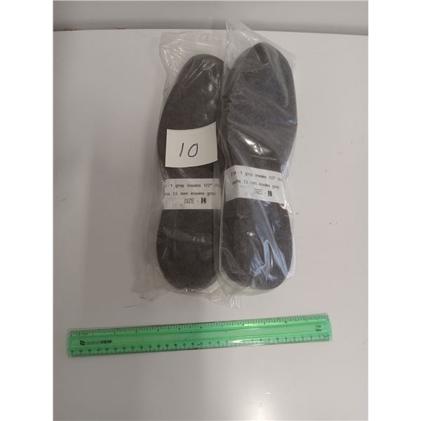 Wool winter boots insoles