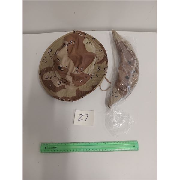 Desert storm era US bonnie hats x 2 size 6 7/8