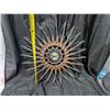 Image 2 : Vintage Syroco SunBurst Design Wall Clock Battery Operated (Good Condition, No battery though) 30"x3
