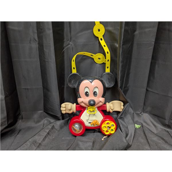 Vintage 1984 Mattel Disney Mickey Mouse Crib Toy