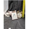 Image 2 : Vintage Westclox Clock (Bell and timer Still work) and Misc. Vintage Pig Decor