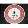 Image 1 : Vintage Paris Cafe Battery Operated Wall Clock