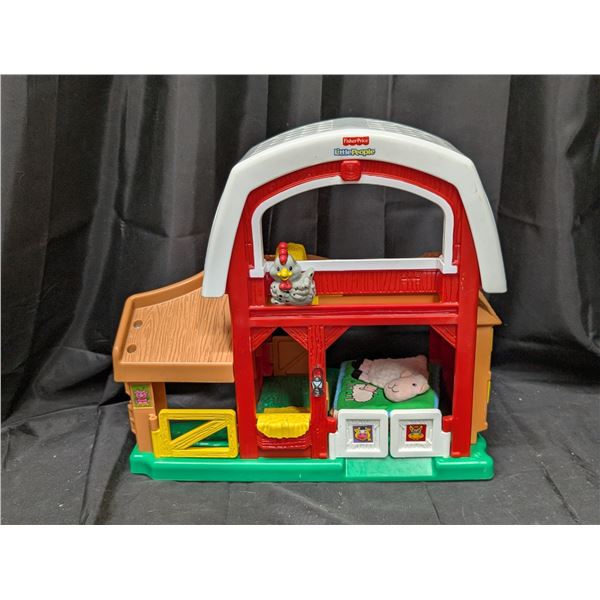 Vintage Fisher Price Barn Play Set (Noises for Moving Items in barn Still work)
