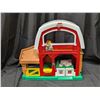 Image 1 : Vintage Fisher Price Barn Play Set (Noises for Moving Items in barn Still work)