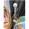 Image 3 : Lot of Misc. Items (2) Lamp shades and lamp, Misc. Books, Dolls, and etc.