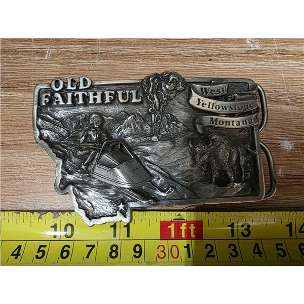 limited edition belt buckle #482 old faithful
