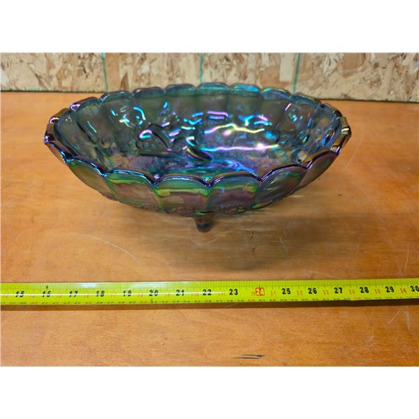 Carnival glass bowl