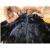 Image 4 : Black fur coat- unknown size, could be medium womens- 40"H by 25"W