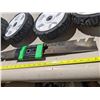 Image 3 : 4x wheels and 21" lawn mower blade - blade good shape, Toro unit