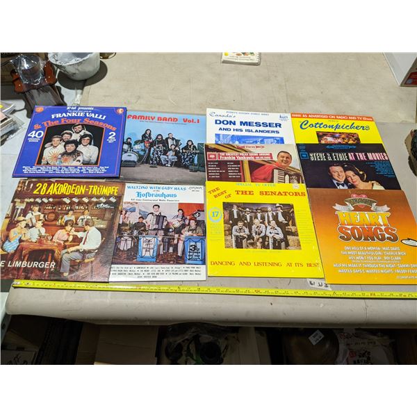 10x 33-1/3 RPM long play records