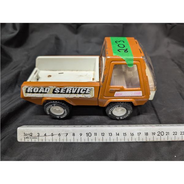 Road Service Buddy L Truck 7.5" Long Damage in Pressed Steel Toy