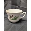 Image 3 : (4) Wild Life Cups w/ Bird Designs with Gold rims