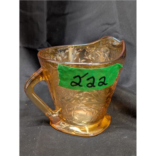 Depression Glass Creams Flowered Design