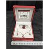 Image 1 : Suisse Watch, Necklace, Earring set w/ Original Box