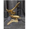 Image 3 : Vintage Large 14" Brass Dolphins Swimming Statue