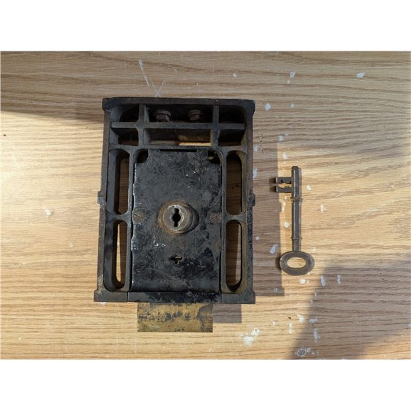 Vintage Heavy Metal Lock from a Jail Cell
