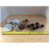 Image 2 : Vintage Miniature Earthen Ware Cup FT Wheat Design Set and Miniature FAO Schware Childs Tea Set