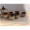 Image 3 : Vintage Miniature Earthen Ware Cup FT Wheat Design Set and Miniature FAO Schware Childs Tea Set