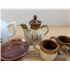 Image 4 : Vintage Miniature Earthen Ware Cup FT Wheat Design Set and Miniature FAO Schware Childs Tea Set