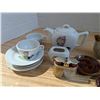 Image 6 : Vintage Miniature Earthen Ware Cup FT Wheat Design Set and Miniature FAO Schware Childs Tea Set