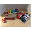 Image 1 : (4) Large Vintage Toys (Tonka and Fisher Price Fire Trucks, Fisher Price Pull Xylophone, and Metro P