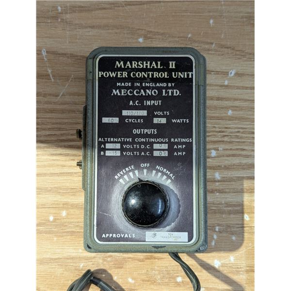 Vintage Marshall II Power Control Unit Meccano LTD A.C. Input